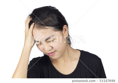 woman headache migraine brain pain health care 53187699