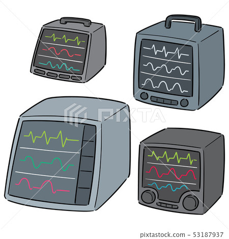 vector set of vital sign monitor vector set of vital sign monitor 53187937