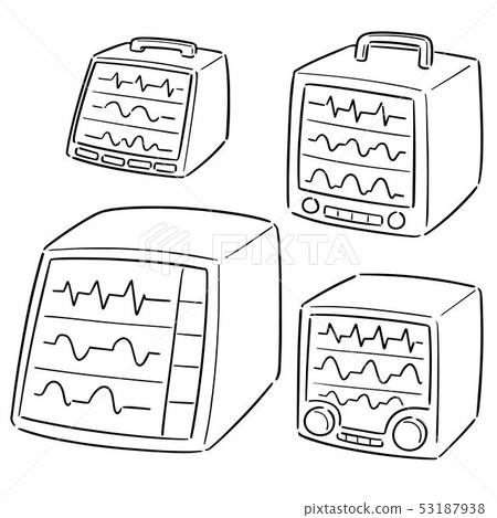vector set of vital sign monitor vector set of vital sign monitor 53187938