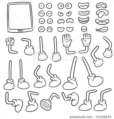 vector set of smartphone cartoon 53188644