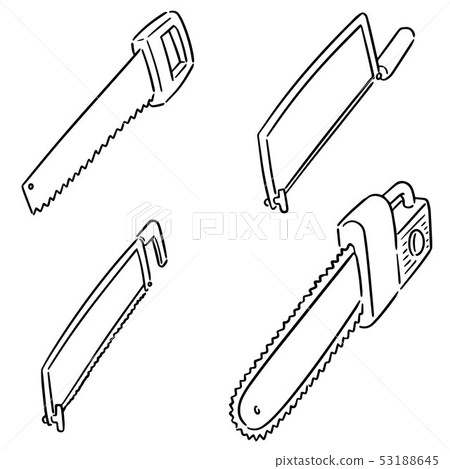 vector set of saw 53188645