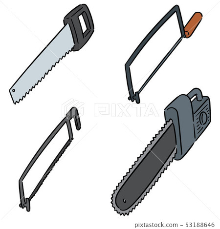 vector set of saw 53188646