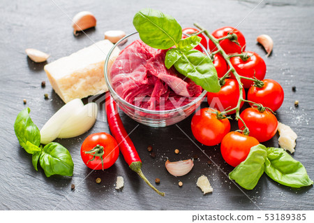 Meat ball ingredients Meat ball ingredients 53189385