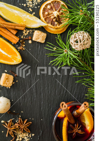 Mulled wine ingredients 53190225
