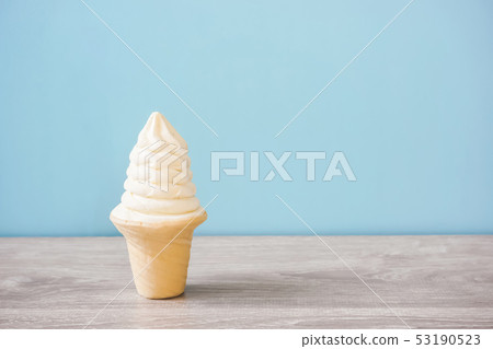 Soft cream on the table 53190523