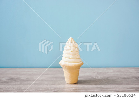 Soft cream on the table 53190524