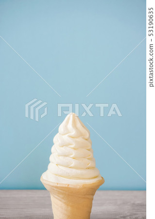 Soft cream on the table 53190635