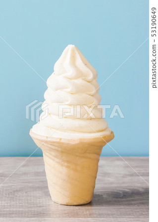 Soft cream on the table 53190649