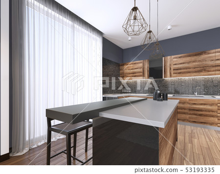 modern minimalistic kitchen, with contemporary 53193335