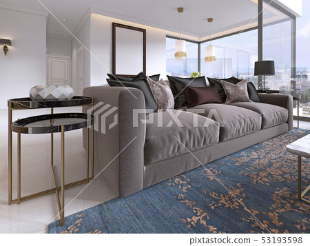 Living room with large windows and beautiful views Living room with large windows and beautiful views 53193598