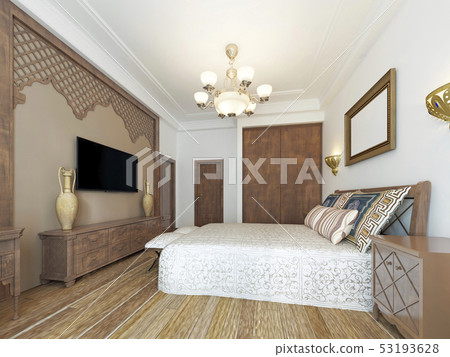 Bedroom in the Middle Eastern Arabian style with Bedroom in the Middle Eastern Arabian style with 53193628