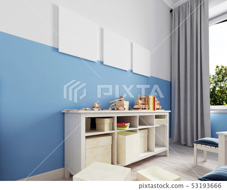 White chest of drawers in the children's room with 53193666