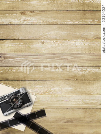 Background-Wood grain-Camera-Negative-Film-Vintage 53194524