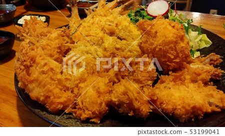油炸的菜餚 油炸的菜餚 53199041