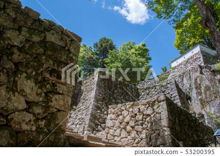 Ishigaki of Binaka Matsuyama Castle towering Ishigaki of Binaka Matsuyama Castle towering 53200395