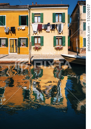 Colorful houses in Burano, Venice, Italy Colorful houses in Burano, Venice, Italy 53200937