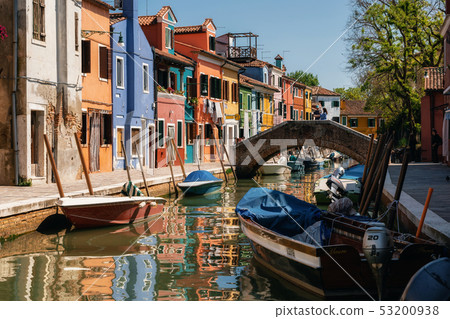 Colorful houses in Burano, Venice, Italy Colorful houses in Burano, Venice, Italy 53200938