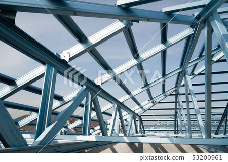 Structure of steel roof. Structure of steel roof. 53200961