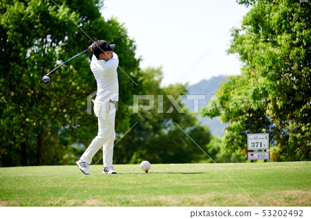 Golf Driver Shot Golf Driver Shot 53202492
