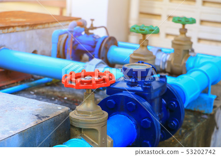 water valve red plumbing joint steel tap  53202742