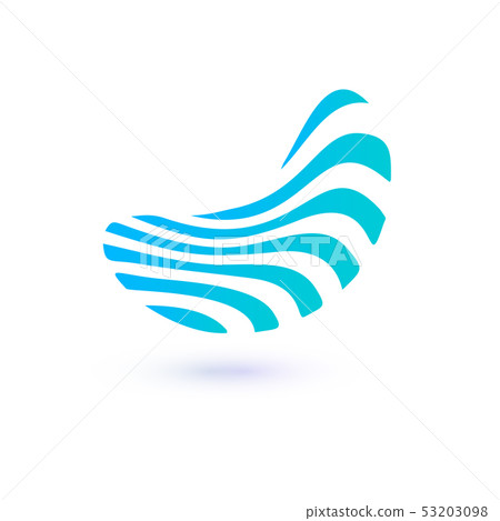 World Oceans Day design template. Ocean health protect graphic symbol. Nature care logo. Environment 53203098