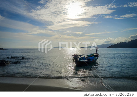 Tropical beach at sunset in Koh Lipe, Thailand Tropical beach at sunset in Koh Lipe, Thailand 53203259