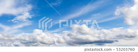 panorama sky and dark cloud summer beautiful panorama sky and dark cloud summer beautiful 53203760