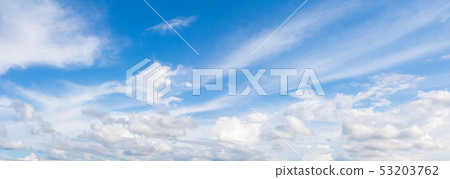 panorama sky and dark cloud summer beautiful panorama sky and dark cloud summer beautiful 53203762