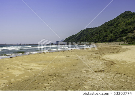 Shimane Prefecture Izumo Inasa Inama Beach A view on the sun area Shimane Prefecture Izumo Inasa Inama Beach A view on the sun area 53203774