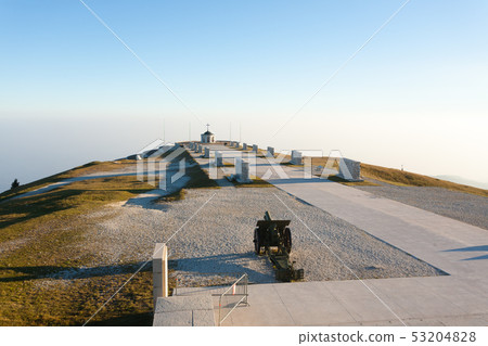 Italian alps landmark. First world war memorial 53204828