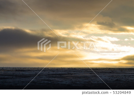 Desolate landscape from Kverfjoll area, Iceland 53204849