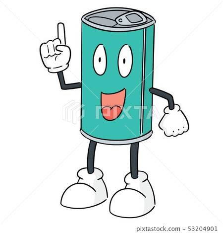 vector of can cartoon vector of can cartoon 53204901