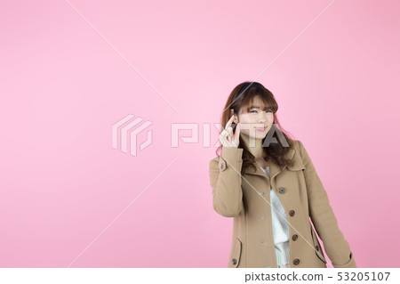 Coat / woman (pink back) 53205107