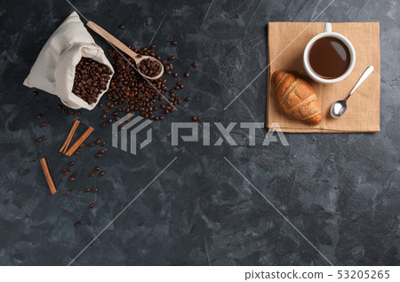 Morning with aromatic black coffee Morning with aromatic black coffee 53205265