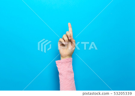 Person pointing at something 53205339