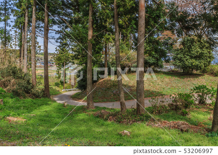 Minowa城堡風景在春天 53206997