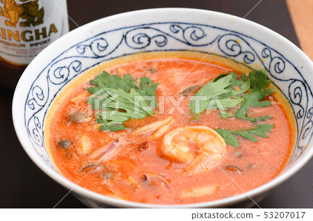 湯姆yum湯湯泰國食物 湯姆yum湯湯泰國食物 53207017