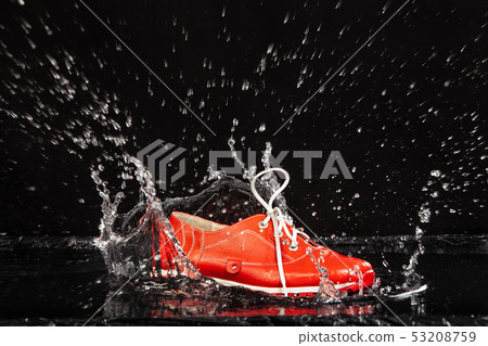 Red Shoe In The Water 53208759