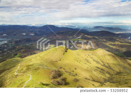 Landscape from the top of the mountain railway 53208952