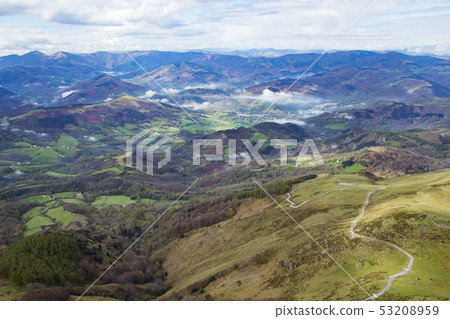 Landscape from the top of the mountain railway 53208959