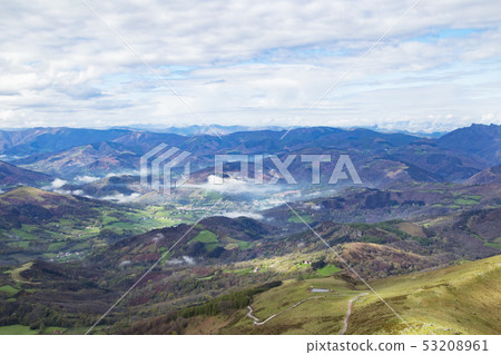 Landscape from the top of the mountain railway 53208961