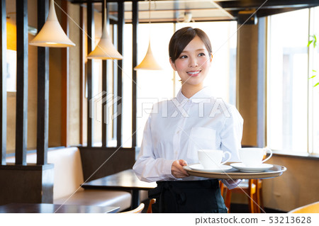 Girl to work part-time in a cafe Girl to work part-time in a cafe 53213628