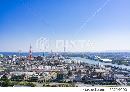 Mie Prefecture Yokkaichi Petrochemical Complex Factory Scenery Overview 53214000