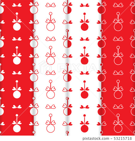 4 Christmas, New Year 2019 seamless pattern 53215718