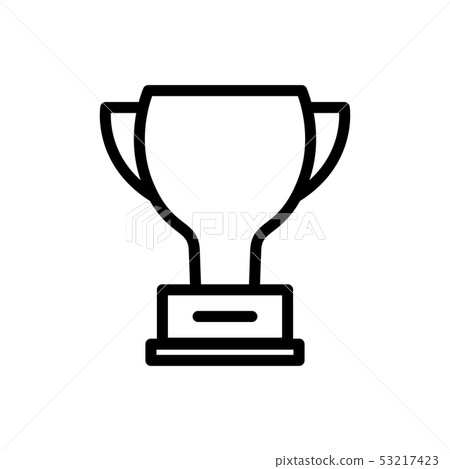 Trophy cup vector icon for graphic design, logo Trophy cup vector icon for graphic design, logo 53217423