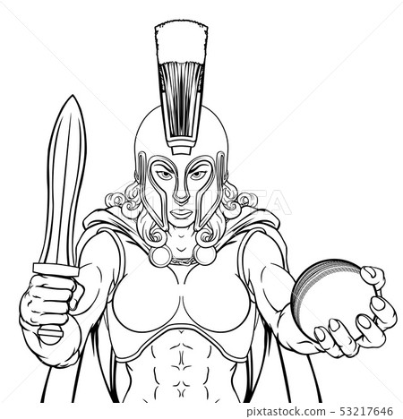 Spartan Trojan Gladiator Cricket Warrior Woman 53217646
