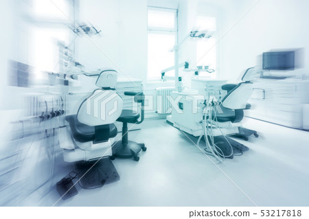 dentist chair in empty dental clinic interior dentist chair in empty dental clinic interior 53217818