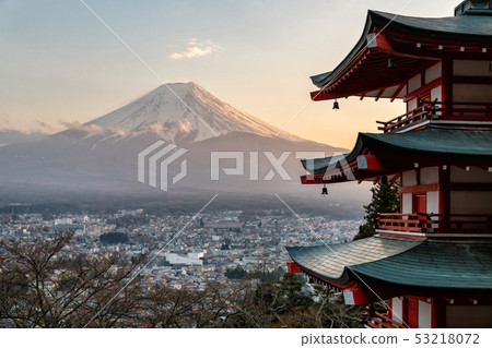 富士山觀看Arakura Yama Sengen公園 53218072