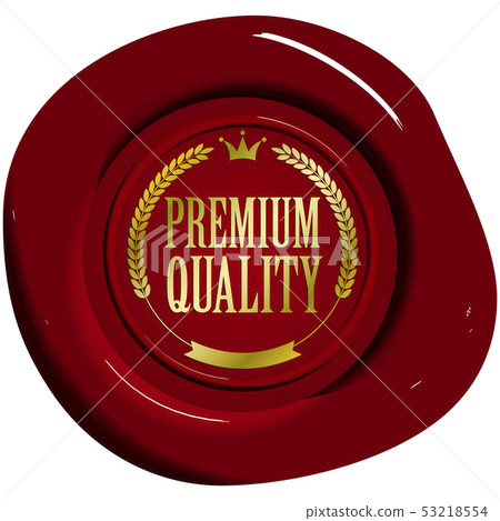 Vector illustration design ai eps sealing wax seal stamp premium quality 53218554