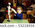 Primary student in the classroom. Education concept. 53218938